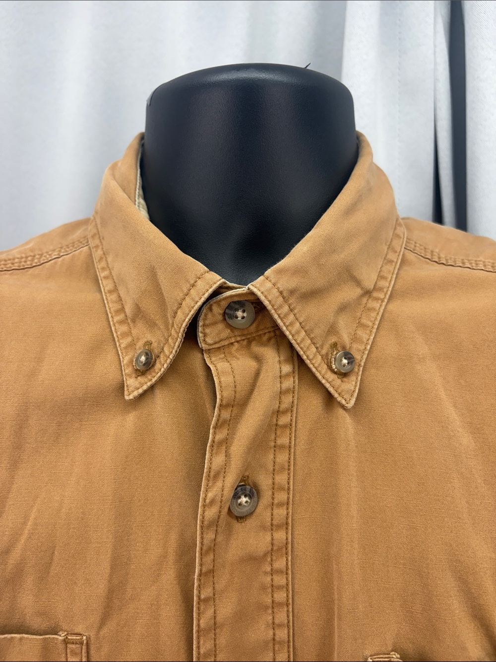 Carhartt‎ Shirt Mens Medium Brown - Picture 3 of 7